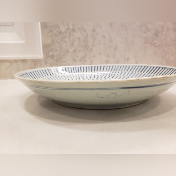 Antique Chinese Qing Dynasty Longevity Dish - Picture 6 of 12